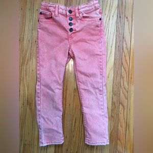 Girls coral jeans size 6